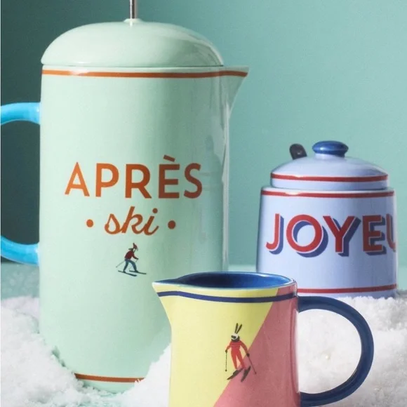 Apres ski stoneware creamer Anthropologie - Picture 2 of 2